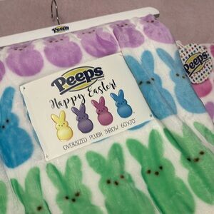 NWT Peeps Easter oversized plush throw